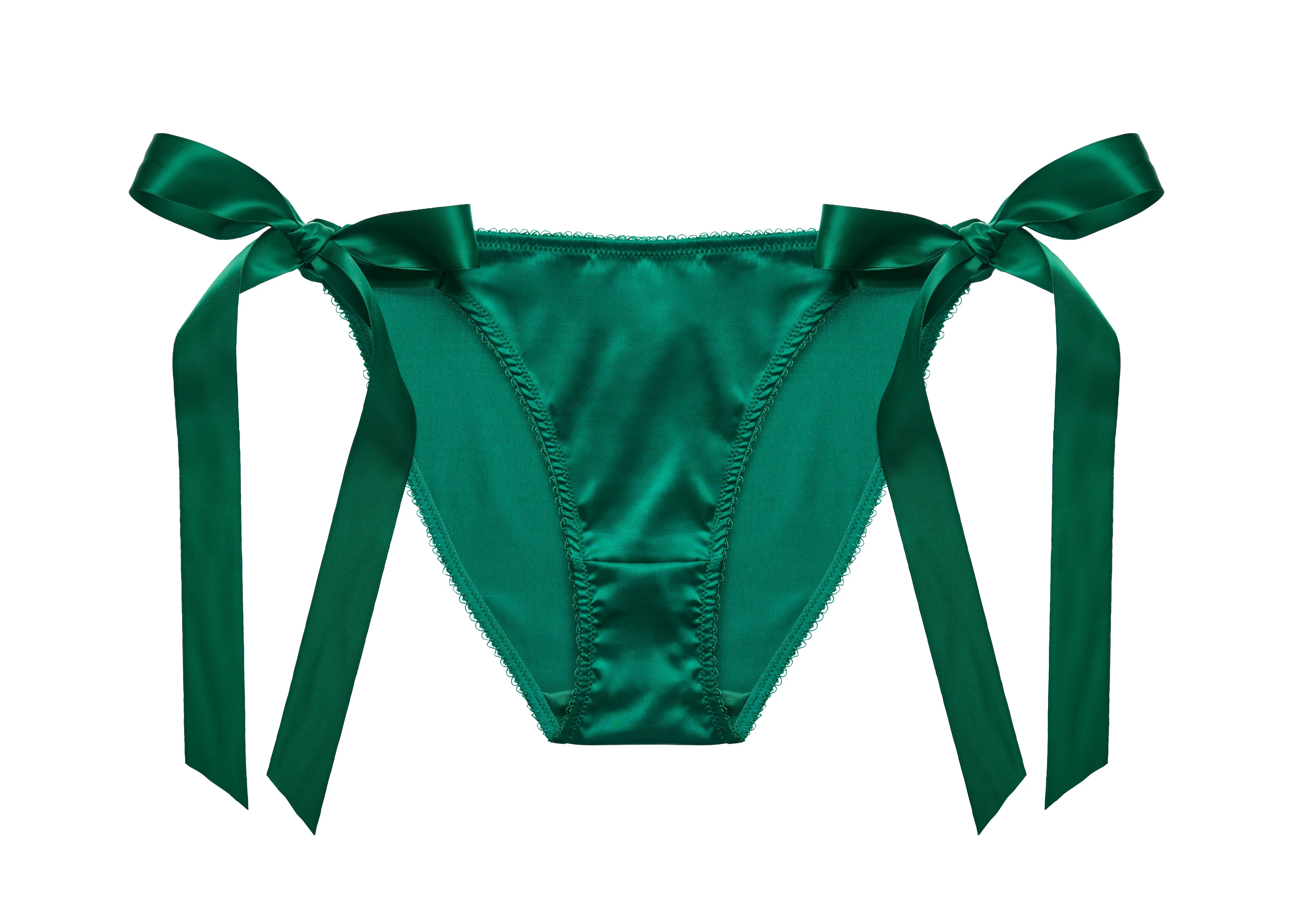 Beau Teese Tie Side Tanga - Emerald - Image 4