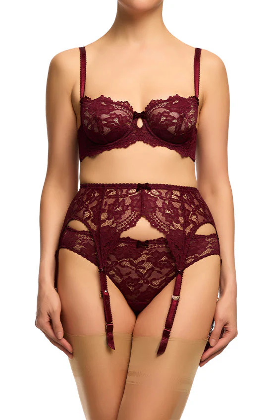 Cora Underwire Bra - Bordeaux - Image 3