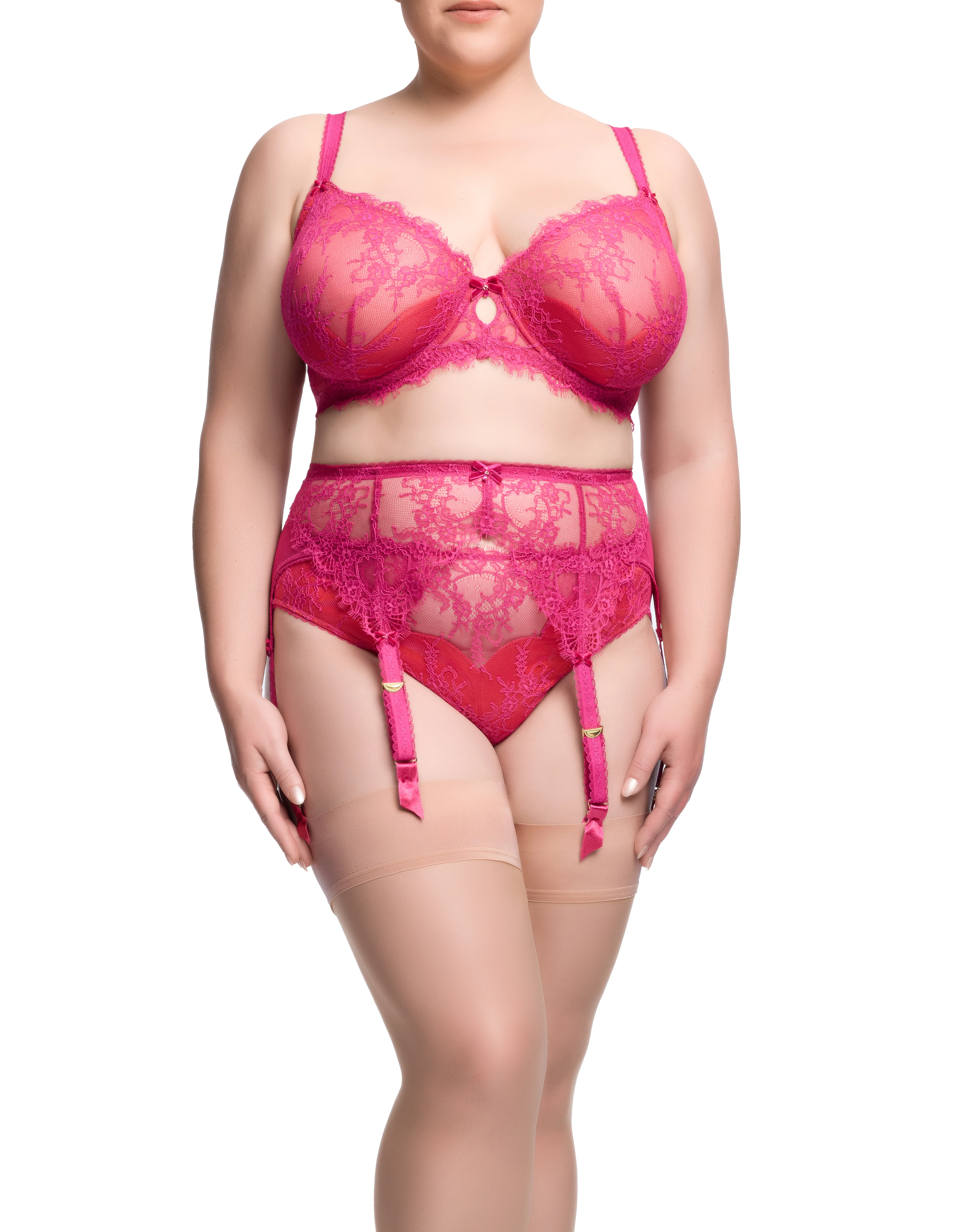 Zsa Zsa Hi Cut Brief - Magenta - Image 3